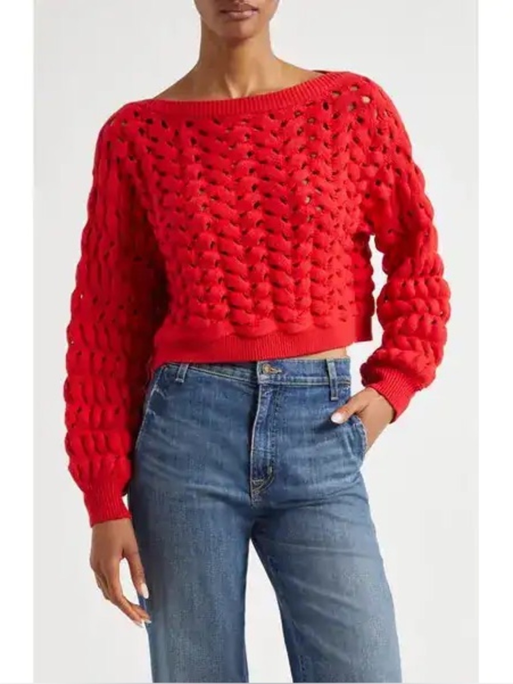 Alice + Olivia Allene Chunky Sweater Size L
